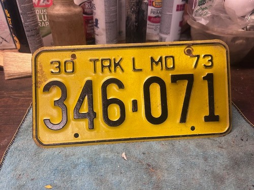 1972 missouri license plate - 1972,