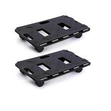 100KG Interlocking Wheel Dolly 2x Heavy Duty Furniture Mover Platform Skate