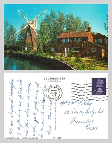 Vintage postcard hunsett - vintage,