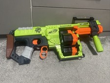 Used Nerf Zombie Strike Doominator Gun Adjustable Handle No Bullets Working