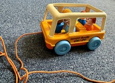 Vintage Matchbox Live N Learn  Pull Along Family Camper 1972 - 5 Figures