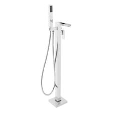 Bathroom Waterfall Freestanding Bath Shower Mixer Tap with Kit Floor Standing