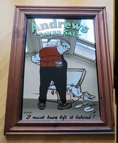 Wooden framed vintage andrews - framed,