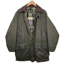 Barbour Vintage A200 Border Wax Jacket C40 Medium 90s Sage Green Country England