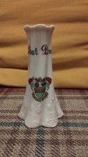 Vintage ceramic hat - ceramic, pin