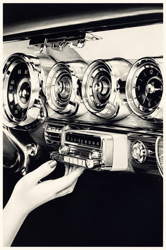 Vintage 1950s car - 1950s,