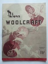 Patons WOOLCRAFT – Scarce 1940's Australian edition – Knitting Patterns