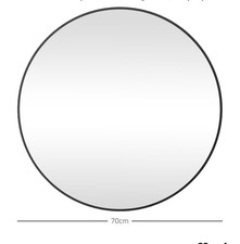 HOMCOM 70cm Round Wall Mirror