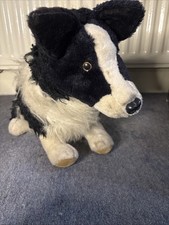 Merrythought Border Collie Plush Soft Toy Vintage