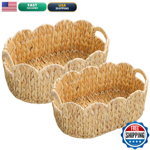Coeusy scalloped basket set - basket,