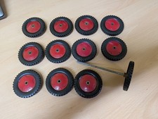 Meccano 12 Plastic Road Wheels