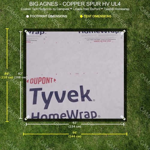 Tyvek footprint for the big - the,
