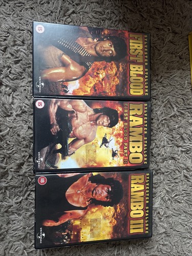 Rambo trilogy vhs box set - rambo,