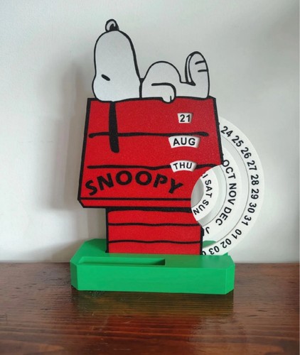 Snoopy sleeping calendar - sleeping,