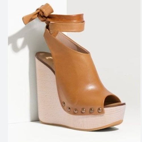 Chloe studded brown leather - chloe,