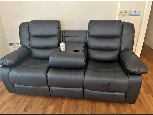 Recliner seater leather - 3, sofa