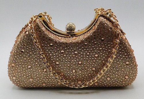 Vintage rhinestone evening - rhinestone,