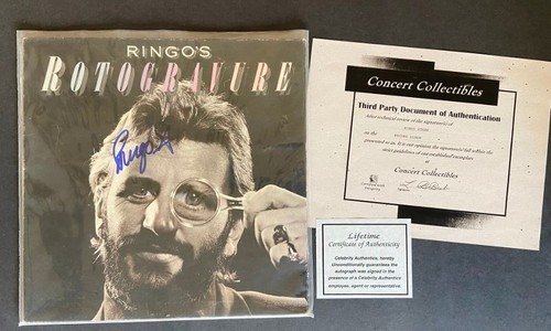 Ringo starr autograph - ringo, lp