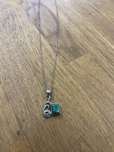 Vintage silver 925 - vintage, malachite
