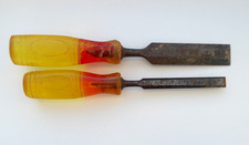 Marples Chisels, 2 Marples Shamrock Splitproof Chisels. Vintage.