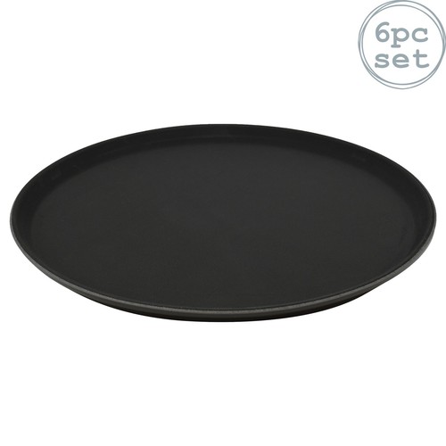 Round non slip serving trays - trays,