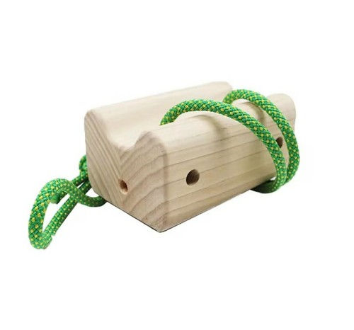 Wooden curved pinch block grip - wooden,
