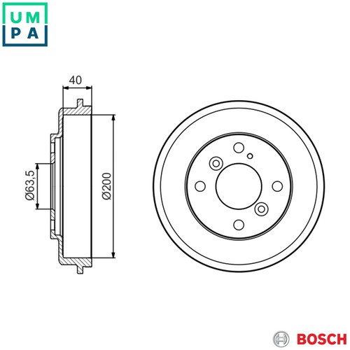 Brake drum 986 - drum, 477