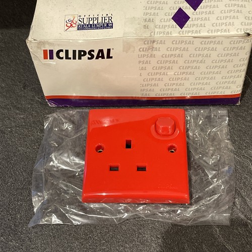 Vintage clipsal red single - vintage,