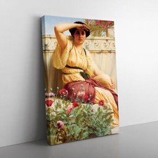 A Tryst By John William Godward Canvas Wall Art Print Framed Picture Home Decor