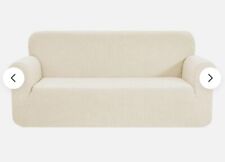 TAOCOCO Sofa Cover 3 Seater, Sofa Furniture Protector Cream pet protect 20-1-20