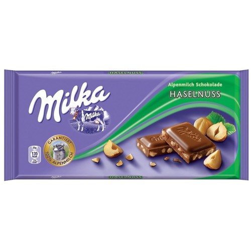 Milka milk chocolate hazelnut - milk,