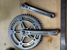 Sugino Mighty Compe Crankset 171 170 double 42-52 1973 road  racer vintage