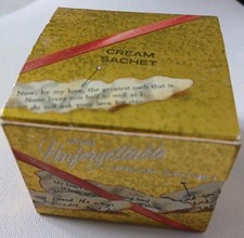 Rare Vintage Avon Unforgrttable Cream Sachet Boxed Jar