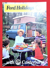 1974 Canterbury Ford Escort & Transit Campervan/Motorhomes Sales Brochure MINT