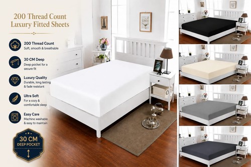 Fitted sheet 100 egyptian - sheet, 100%