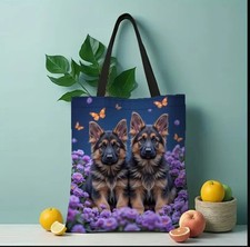 CUTE GERMAN SHEPHERD PUPPY BAG. ALSATIAN ALSATION DOG