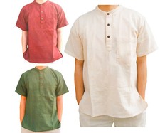 Men collarless grandad - collarless,
