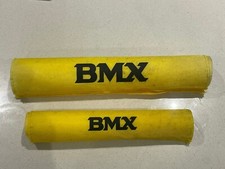 BMX bike Vintage Vinyl Frame Pad Set Raleigh Yellow Original Vintage handlebar