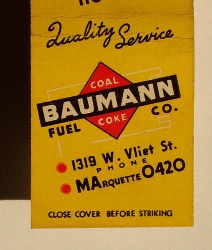1940s baumann fuel coal - co.,