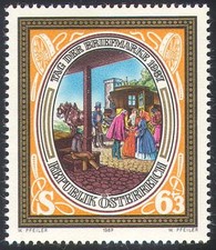 Austria 1987 Stamp Day/Mail Coach/Horses/Transport/Post/Animals/Nature 1v n24852