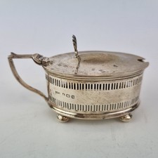 Antique Solid Silver Mustard