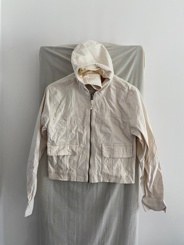 Hollister ivory hooded denim - hollister,