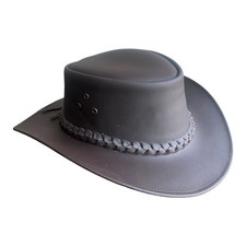 Men’s Australian Western Style Water proof Fine Leather Cowboy Aussie Bush Hat