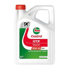15F628 GTX Car Engine Oil 4L 4 Litre 15W40 A3 B3 Semi Synthetic By Castrol