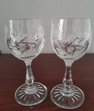 Set of 2 Vintage Cut Lead