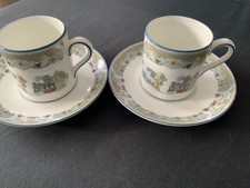 Wedgewood Chinese Legend Espresso cup and Saucer x2