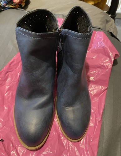 Women blue ankle bootie uk - women’s,