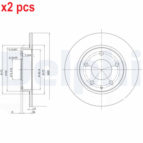 Pcs sides fits ford usa - pcs,
