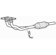 Twin Front Pipe & Catalytic