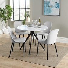 Aspen White Round Table and